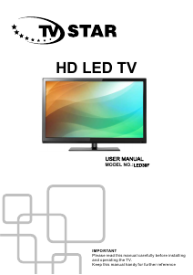 Handleiding TV Star LED39F LED televisie