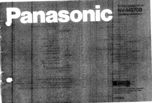 Handleiding Panasonic NV-MS70B Camcorder