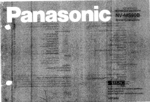 Manual Panasonic NV-MS90B Camcorder