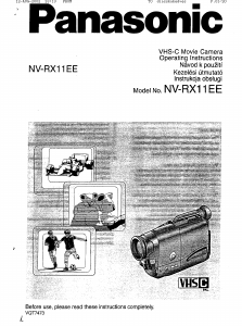 Használati útmutató Panasonic NV-RX11EE Videokamera