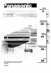 Manual Panasonic NV-RX19B Camcorder