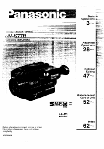 Manual Panasonic NV-S77B Camcorder