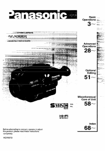 Manual Panasonic NV-S88B Camcorder