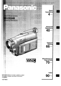 Manual Panasonic NV-VX24B Camcorder