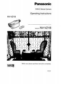 Manual Panasonic NV-VZ1B Camcorder