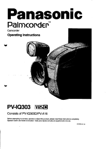 Handleiding Panasonic PV-IQ303D Camcorder