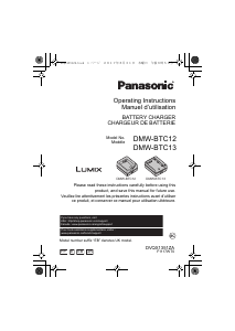 Mode d’emploi Panasonic DMW-BTC12E Lumix Chargeur de batterie