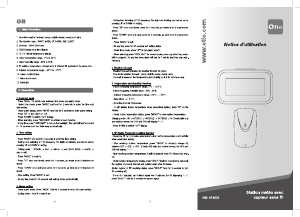 Manual Otio S606 Weather Station