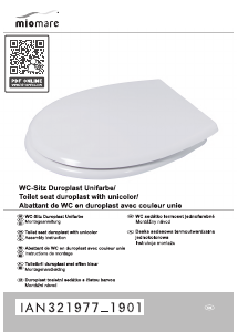 Manual Miomare IAN 321977 Toilet Seat