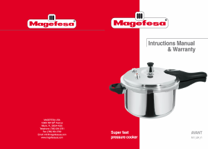 Manual Magefesa Avant Pressure Cooker