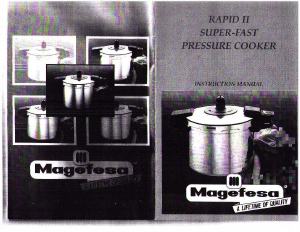 Manual Magefesa Rapid II Pressure Cooker