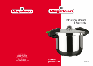 Manual Magefesa Rapid III Pressure Cooker