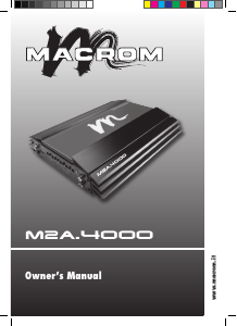 Manuale Macrom M2A.4000 Amplificatore auto