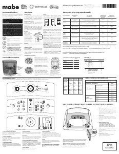 Manual de uso Mabe LEA46102VBABO Lavadora