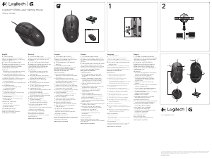 Manuale Logitech G500S Mouse