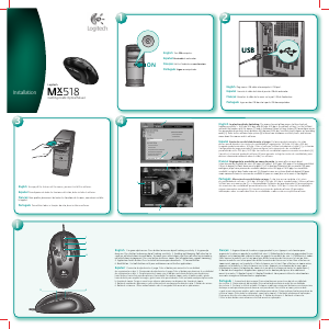 Manual de uso Logitech MX518 Ratón