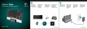 Manual de uso Logitech diNovo Edge Teclado