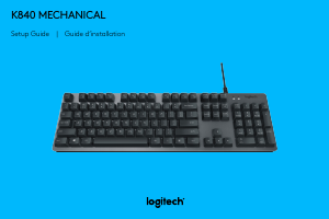 Mode d’emploi Logitech K840 Clavier