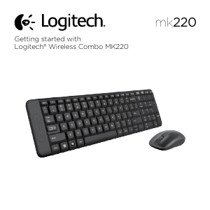 كتيب لوحة مفاتيح MK220 Logitech