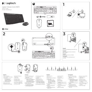 Manual de uso Logitech MK270 Teclado