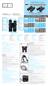 Mode d’emploi Nikon Monarch 8x42DCF Jumelles