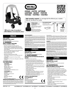 Mode d’emploi Little Tikes 172199E3 Voiture d'enfants