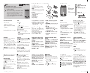 Handleiding LG T310 Mobiele telefoon