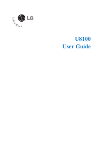 说明书 LGU8100手机