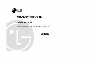 Manual LG MS-285SD Microwave