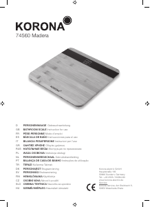 Manual de uso Korona 74560 Madera Báscula