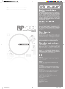 Manual Reloop RP-7000 Turntable