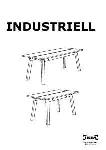 Käyttöohje IKEA INDUSTRIELL Ruokapöytä
