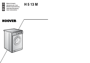 Mode d’emploi Hoover H5 13 MCE Lave-linge