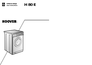 Instrukcja Hoover H80 E PL Pralka