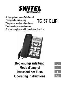 Bedienungsanleitung Switel TC37 Clip Telefon