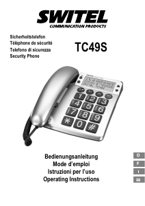 Bedienungsanleitung Switel TC49S Telefon