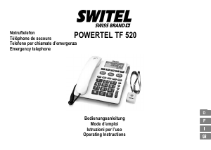 Manuale Switel TF520 Telefono