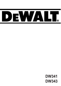 Kullanım kılavuzu DeWalt DW341K Dekupaj testere