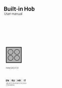 Manual BEKO HIAW 64223 SX Hob