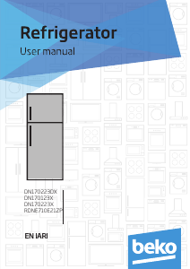 Manual BEKO DN170223X Fridge-Freezer
