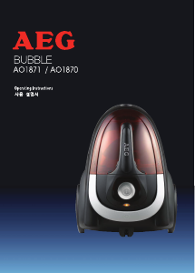 Manual AEG AO1870 Bubble Vacuum Cleaner