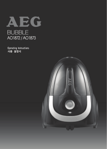 사용 설명서 AEG AO1873 Bubble 진공 청소기