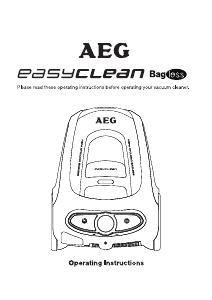 Manual AEG AVE4020 EasyClean Vacuum Cleaner