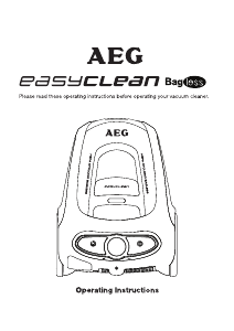 Manual AEG AVE4120FL EasyClean Vacuum Cleaner