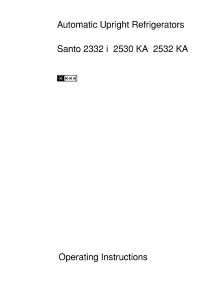 Manual AEG SEE621520105 Refrigerator