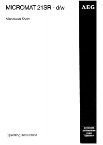 Handleiding AEG Micromat 21 SRD Magnetron