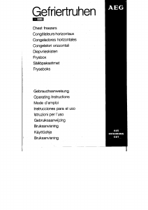 Bedienungsanleitung AEG 5102GT Gefrierschrank