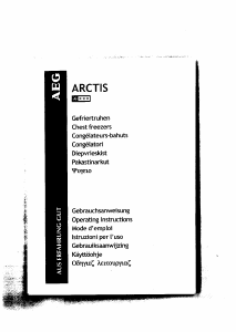 Bruksanvisning AEG A2386GT1 Frys