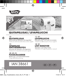 Manual de uso AquaPur IAN 38661 Quitapelusas