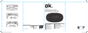 Manual OK OCR 210 Rádio relógio
